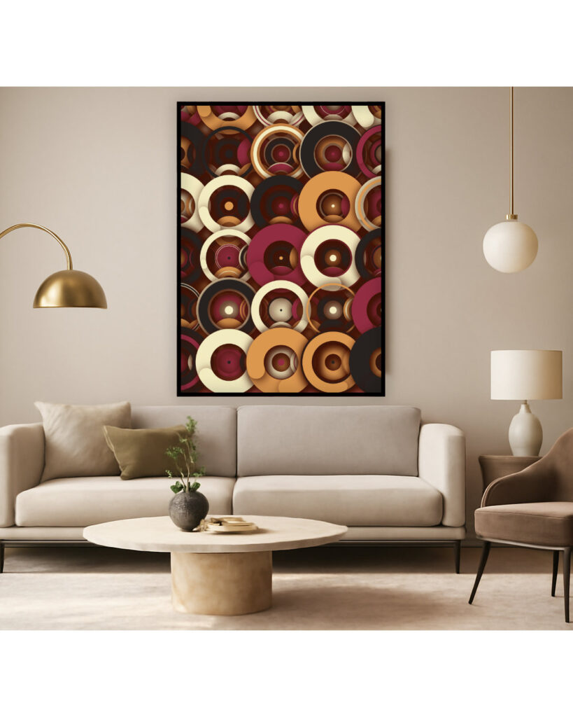 Vibrant Art in a Home Setting